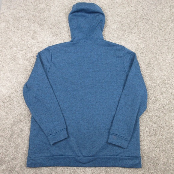 Nike Sweater Mens XL Blue Thermafit Fleece Activewear Pullover Hoodie Sweatshirt - Picture 5 of 9